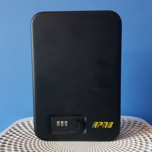 A Metal Combination Lock Box, Solid Steel Gun Safe with 3 Digits Combinati… - Picture 1 of 11